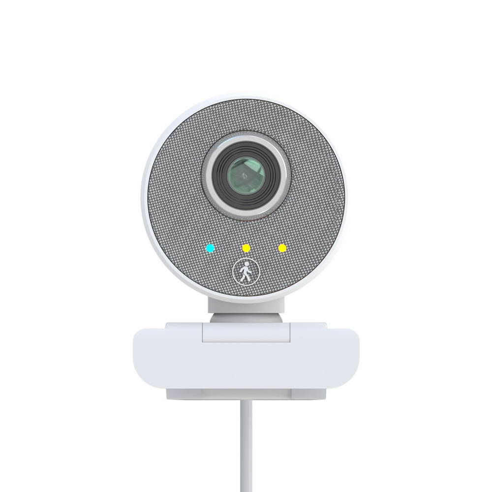 1080p Webcam with Microphone, PC/computer Laptop Webcam, USB Plug and Play for Live Broadcast, Video Calls, Online Courses, Meetings, Games, Compatible with Win10/8/8.1/7/xp Linux Mac White