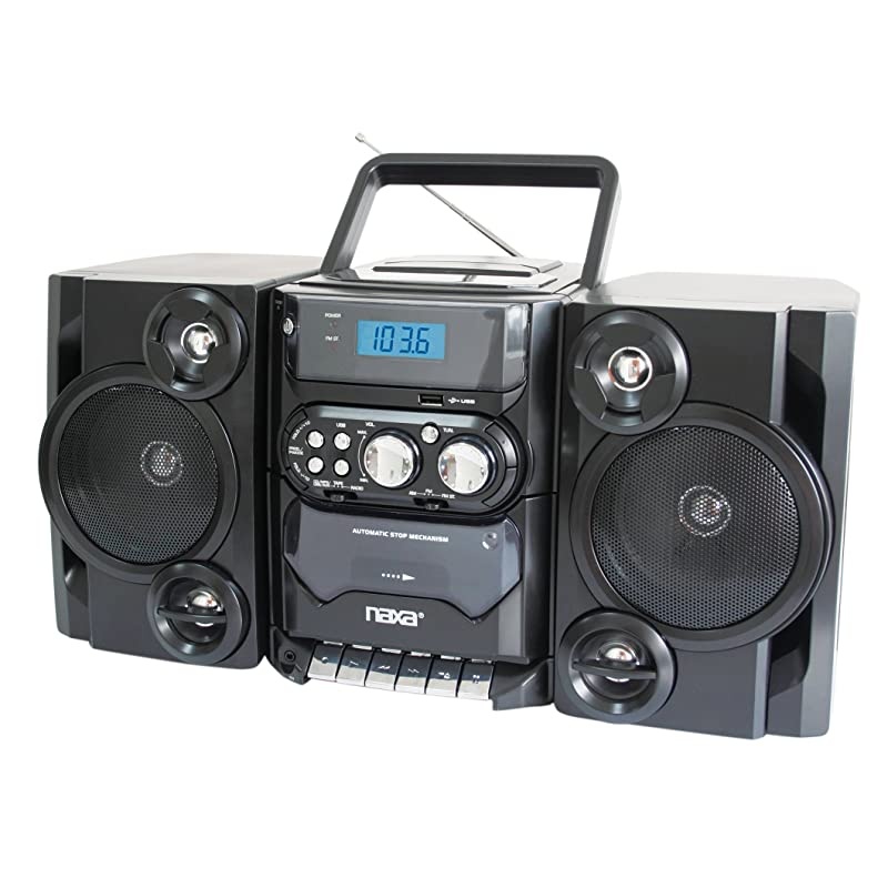 Portable MP3CD Player with AMFM Stereo Radio and Cassette PlayerRecorder
