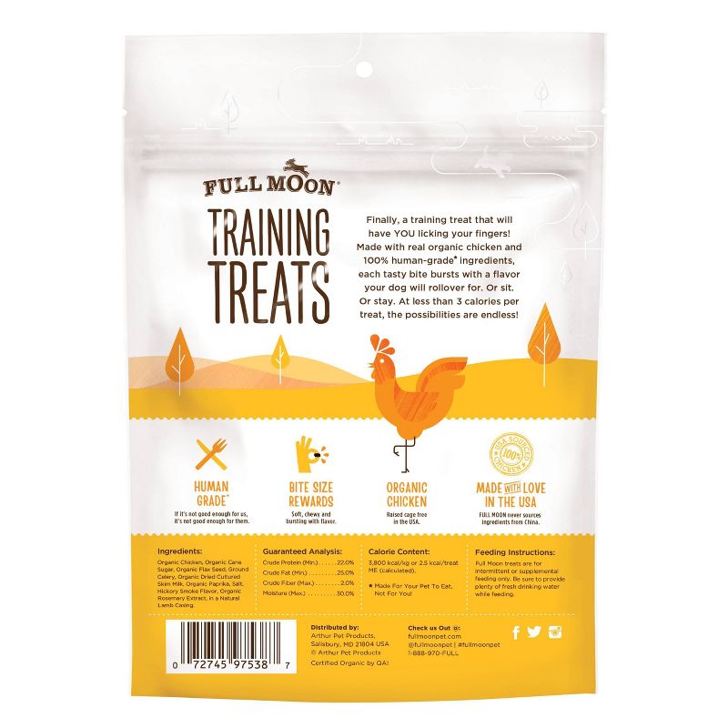 Full Moon Organic Chicken Dog Training Treats Dog Treats - 6oz