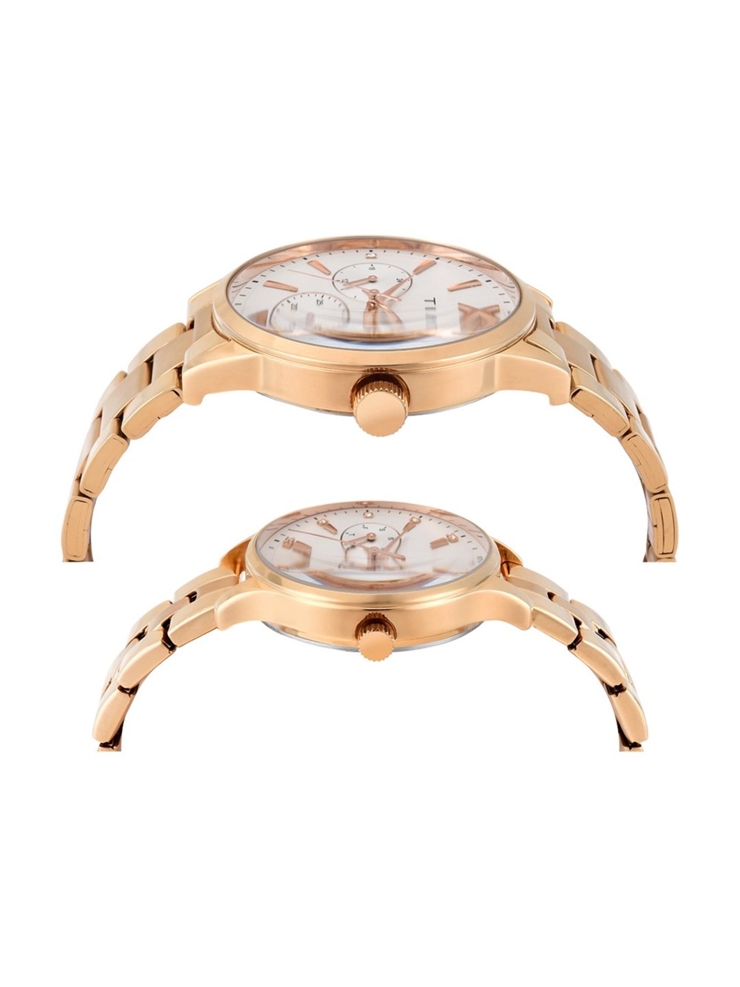 Timex TW00PR304 Fashion Multifunction Watch for Couples