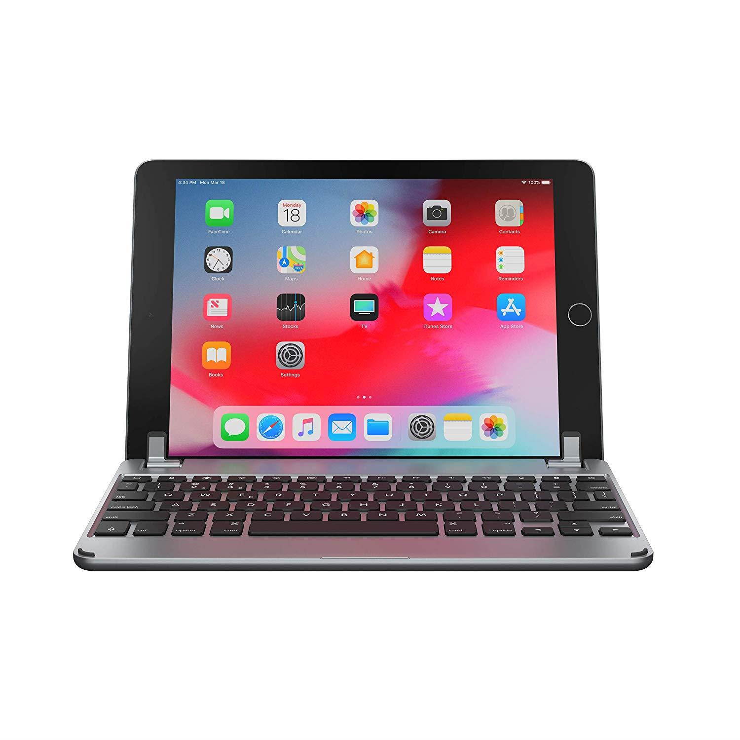 Brydge 9.7 Keyboard for iPad 9.7-inch for iPad 6th Gen (2018) | iPad 5th Gen (2017) | iPad Pro 9.7 inch | iPad Air 1 & Air 2 | Aluminum Bluetooth Wireless Keyboard (Space Gray)