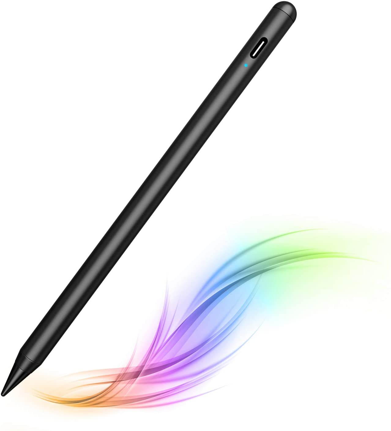 Stylus Pen 3rd Gen with Palm Rejection for Apple iPad 2018-2020, MPIO Smooth Fine Tip, High Precision iPad Pencil for iPad (6th/7th)/Air(3rd)/Mini(5th)/Pro 11(1st/2nd)/Pro 12.9(3rd/4th) (Black 3rd)