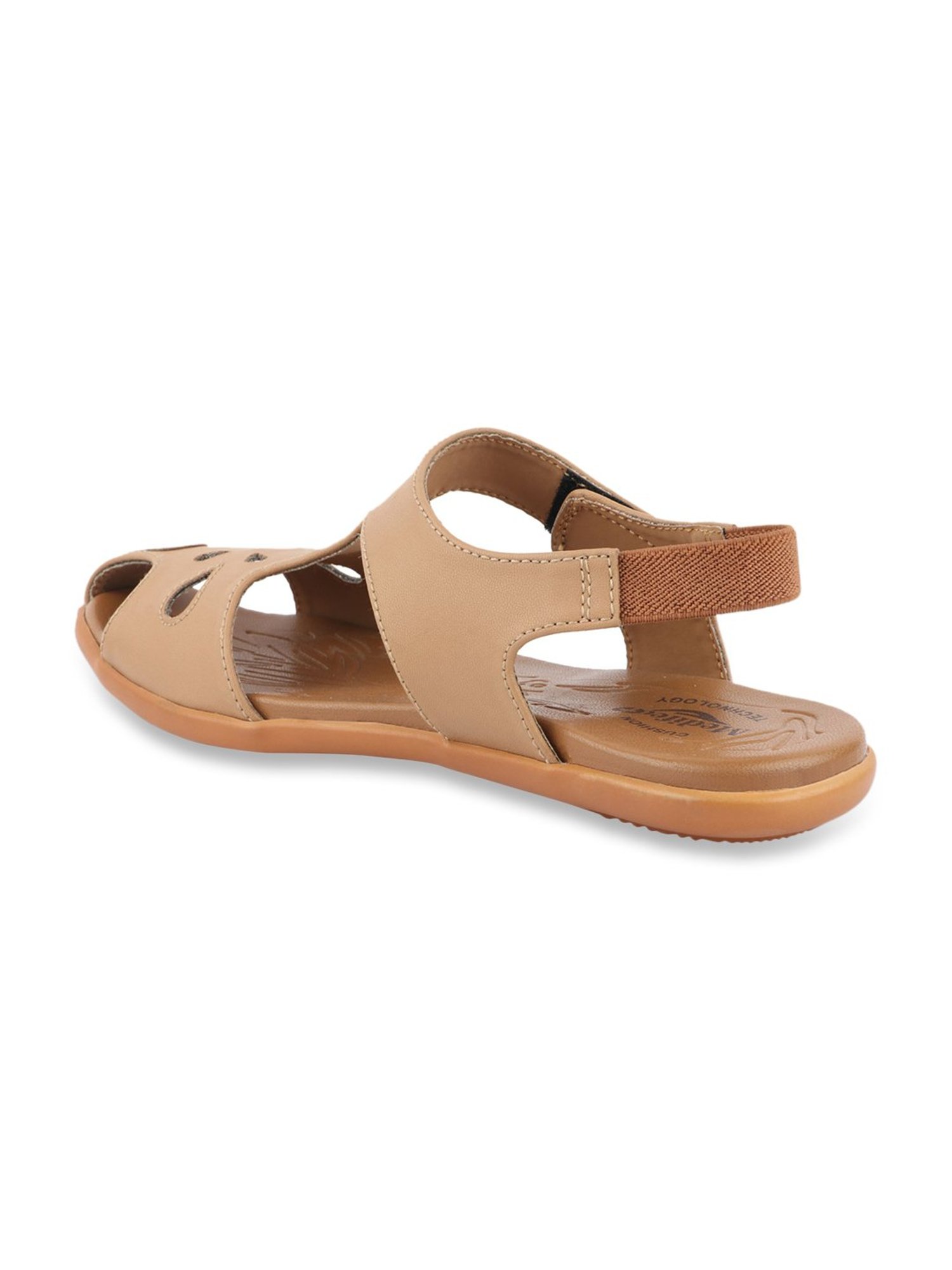 MediFeet Women's Beige Ankle Strap Sandals