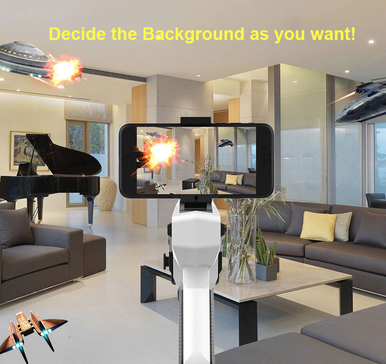 Smart Somatosensory AR Gun Pistol Bluetooth Handle Phone Game Augmented Reality Accurate Shooting Decompression Toys