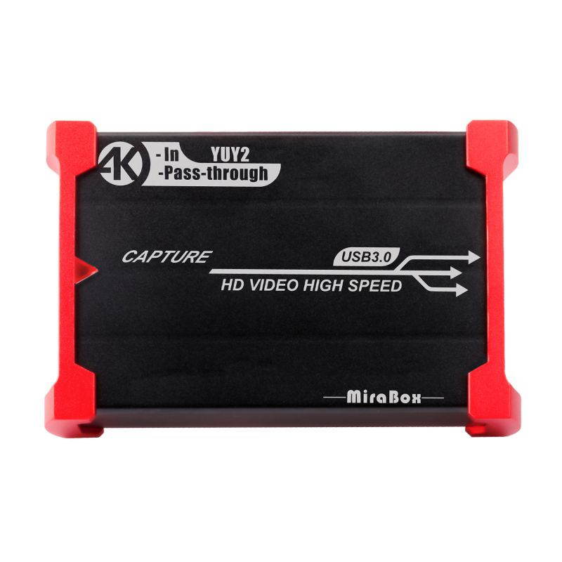 MiraBox Game Capture - HSV321 4K In 1080P@60fps YuY2 Capture Out HDMI to USB3.0 Video Capture Card for Facebook YouTube Game Live Stream With 4K HDMI Loopout Support Windows Mac OS X