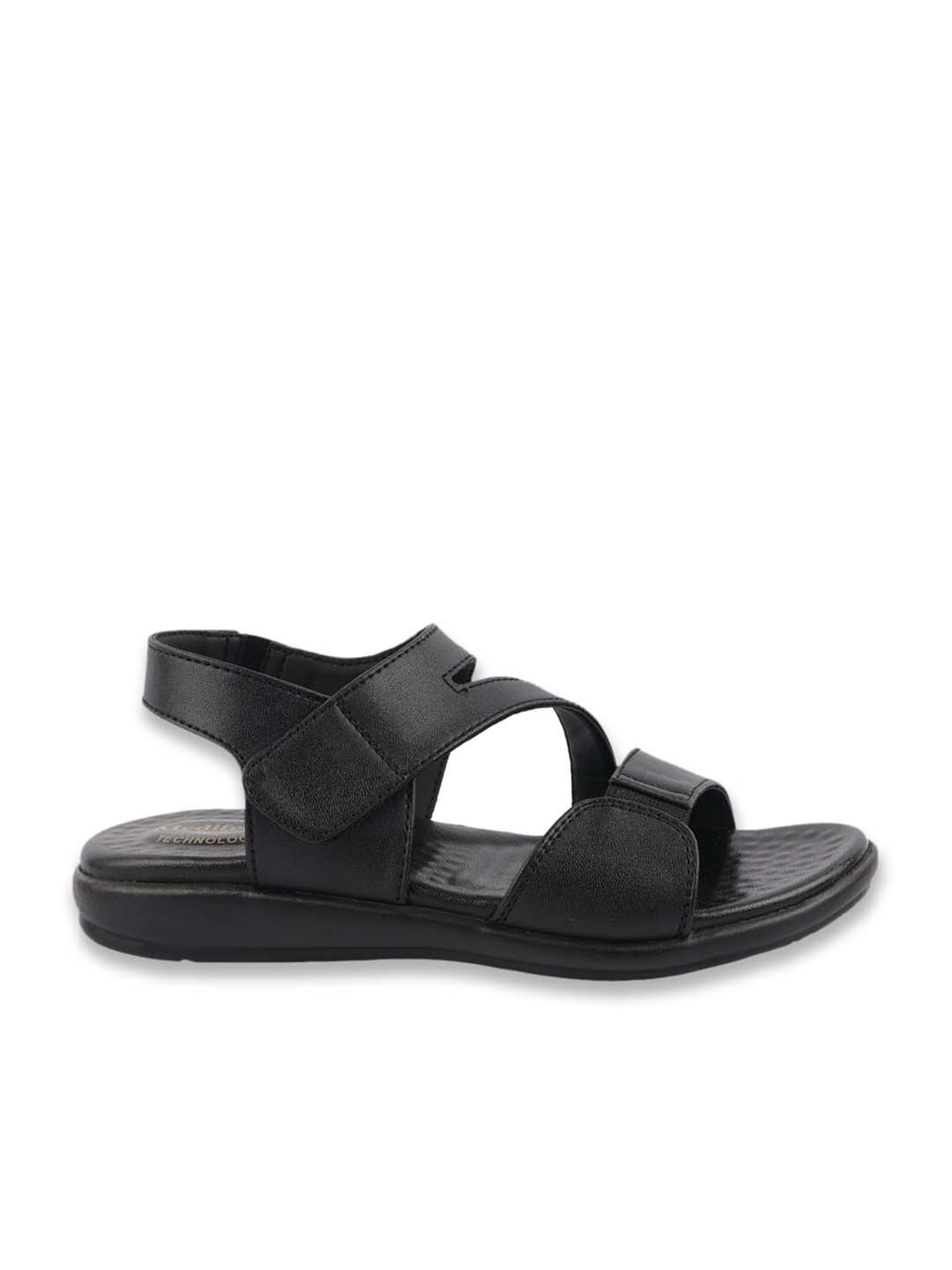 MediFeet Women's Black Ankle Strap Sandals