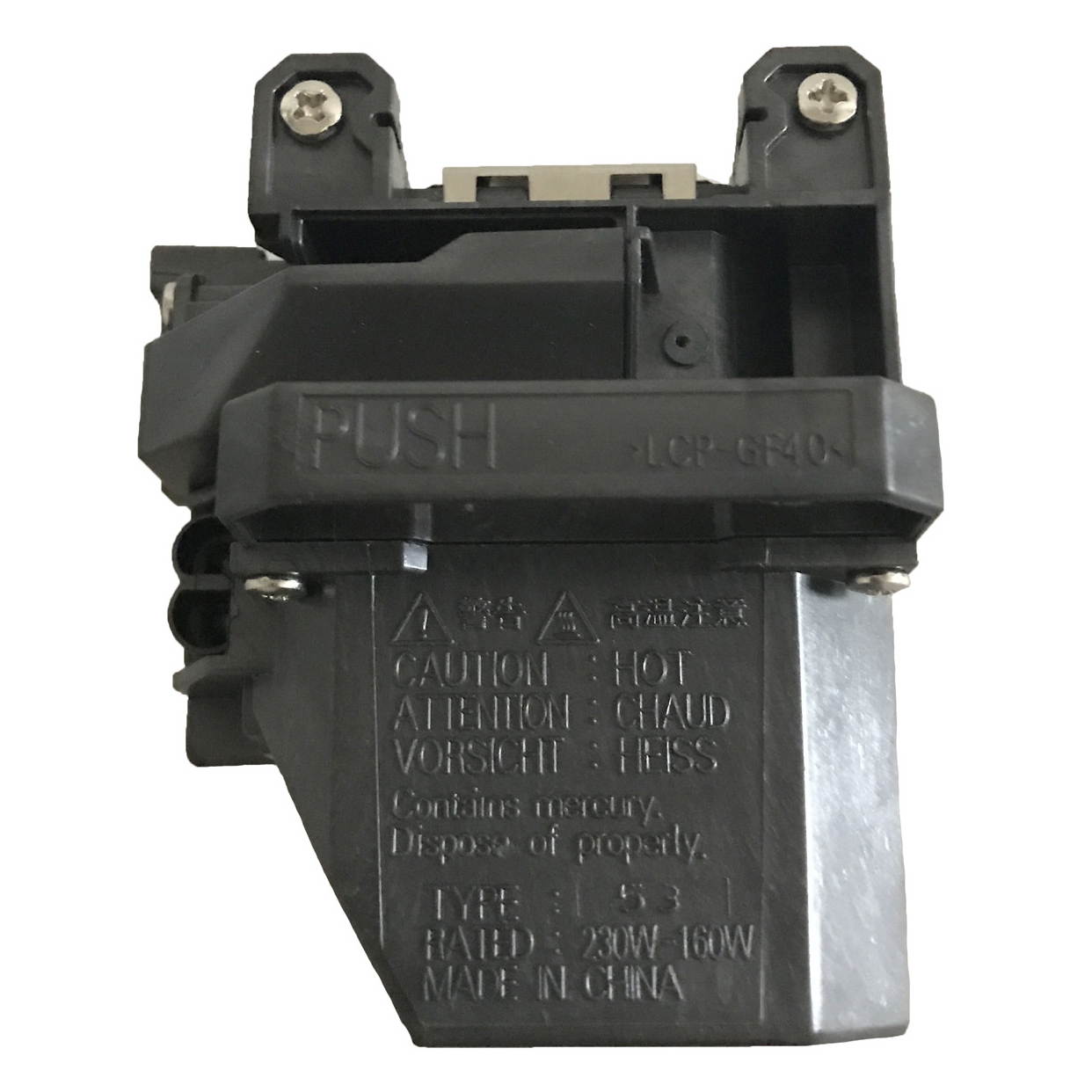 Projector Lamp Replacement for Epson ELPLP53/ V13H010L53, PowerLite 1830, PowerLite 1915, PowerLite 1925W, VS400, EB-1925W, EB-1920W, EB-1910, EB-1830, EB-1900
