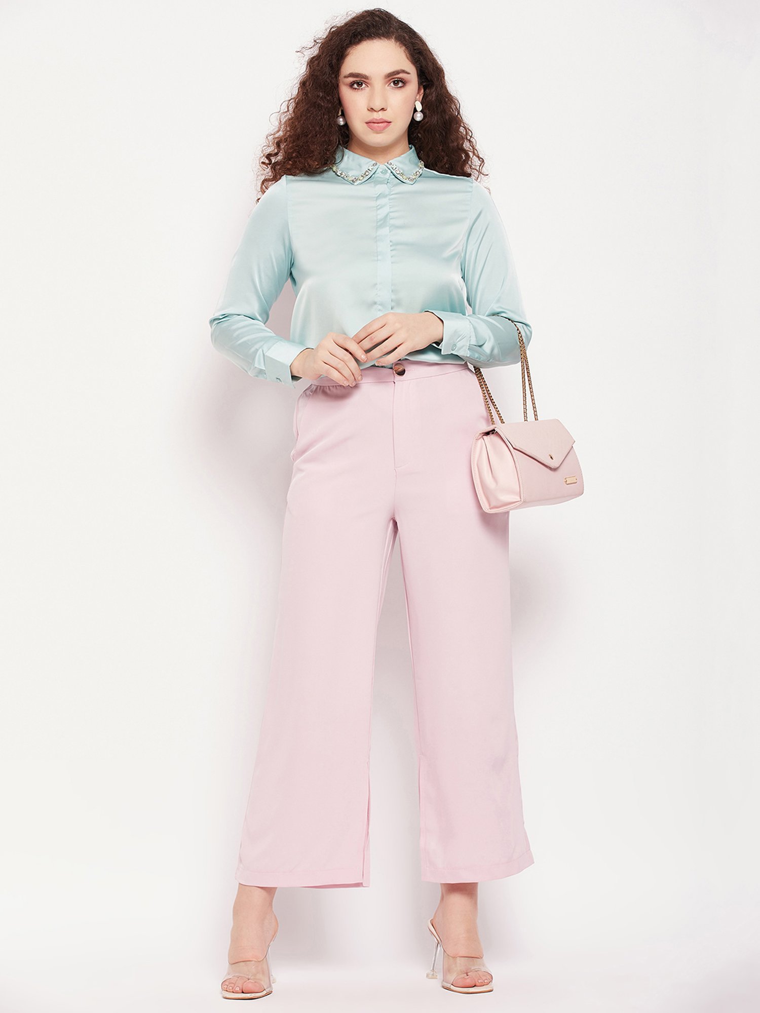 Camla by MADAME Green Embellished Shirt
