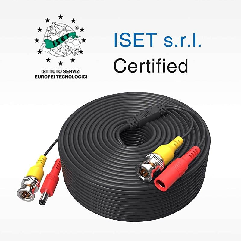 4 150 Feet Video Power Cable for Security Camera System AllinOne BNC Video and Power CCTV Security Camera Cable with Female Connectors 4Pack