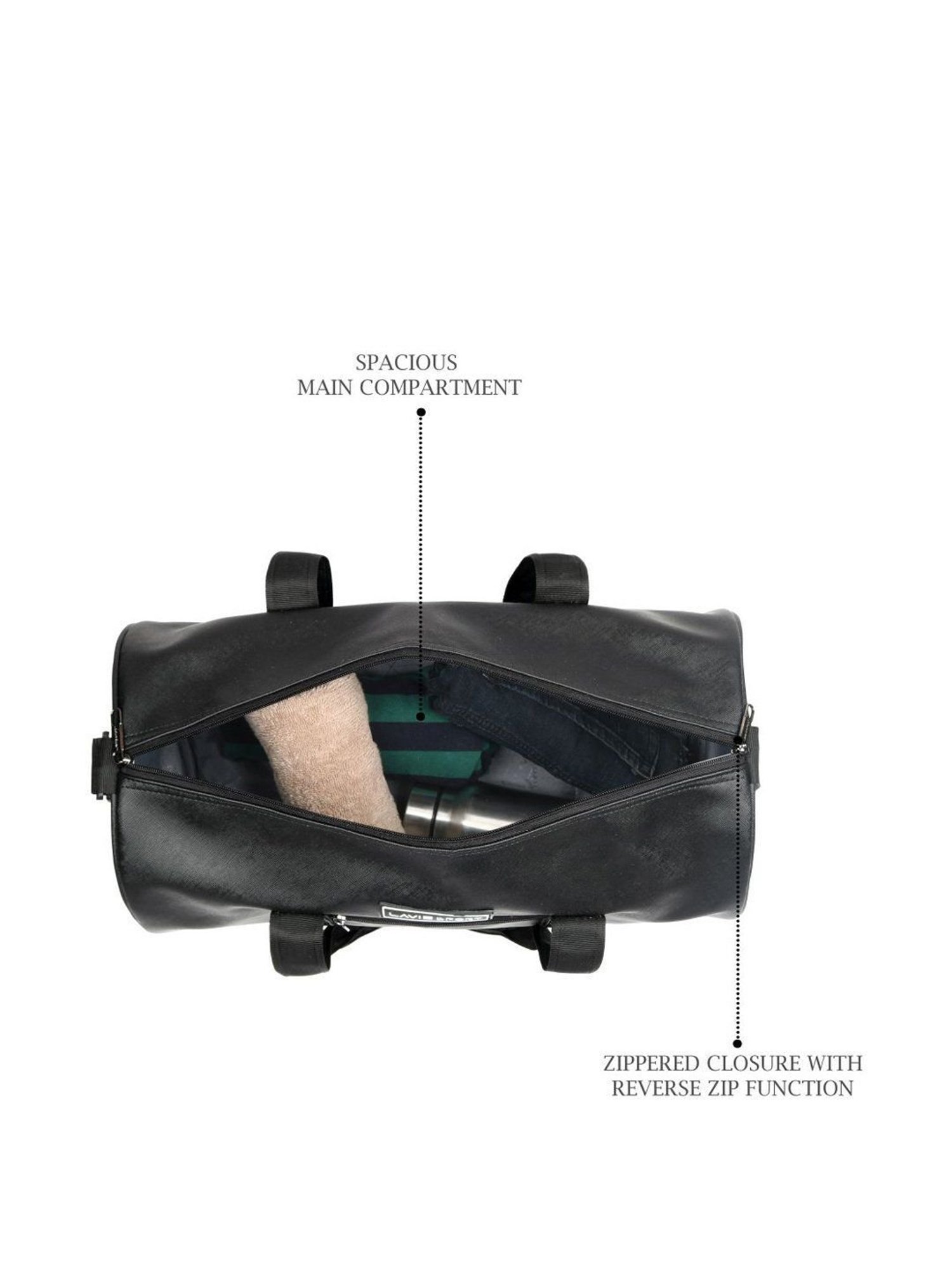 LAVIE SPORT Black Medium Duffle Bag