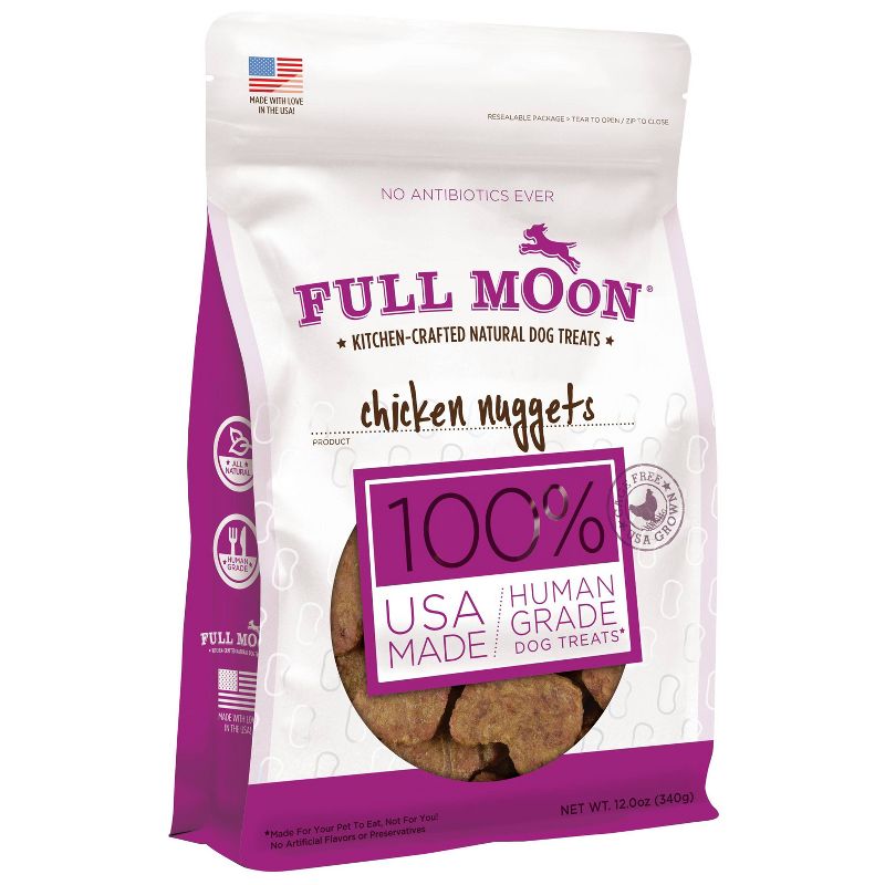 Full Moon Chicken Nuggets Chewy Dog Treats - 12oz