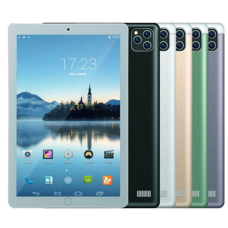 10.1'' Tablet PC 10 Core Processor IPS Screen 1960*1080 Resolution 10GB + 256GB Memory Android 10 Dual Cameras Dual SIM Card 3G Phone Calls Metal body