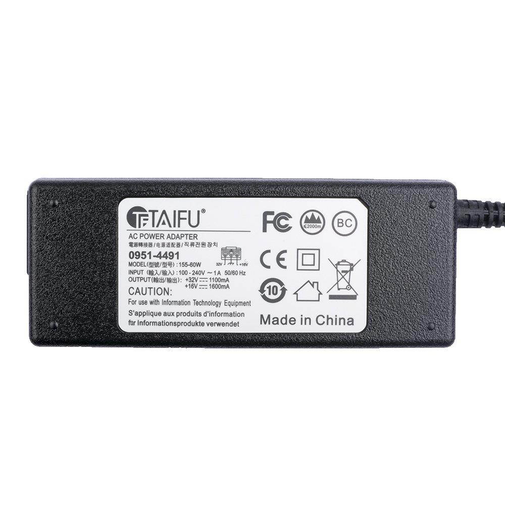 TAIFU 32V 1100MA 16V 1600MA Printer Adapter for 0950-4491 0957-2175 0957-2146 HP PhotoSmart C3180 C4180 7960 7960v, HP PSC 1610x 1618 2358 2355xi 2355v,OfficeJet 6300 6310 J6450 J6480 5510 5510xi