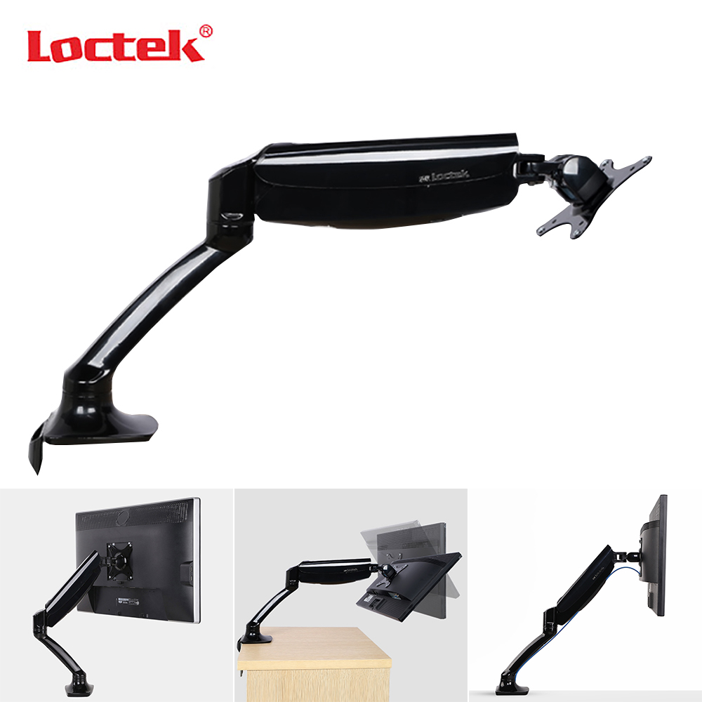 Youpin Loctek Monitor Arm Gas Spring Full Motion Desktop 17''-30'' LCD LED Monitor Holder Arm Mount  Bracket Loading 2-9kgs VESA 75/100mm Clamp Installation