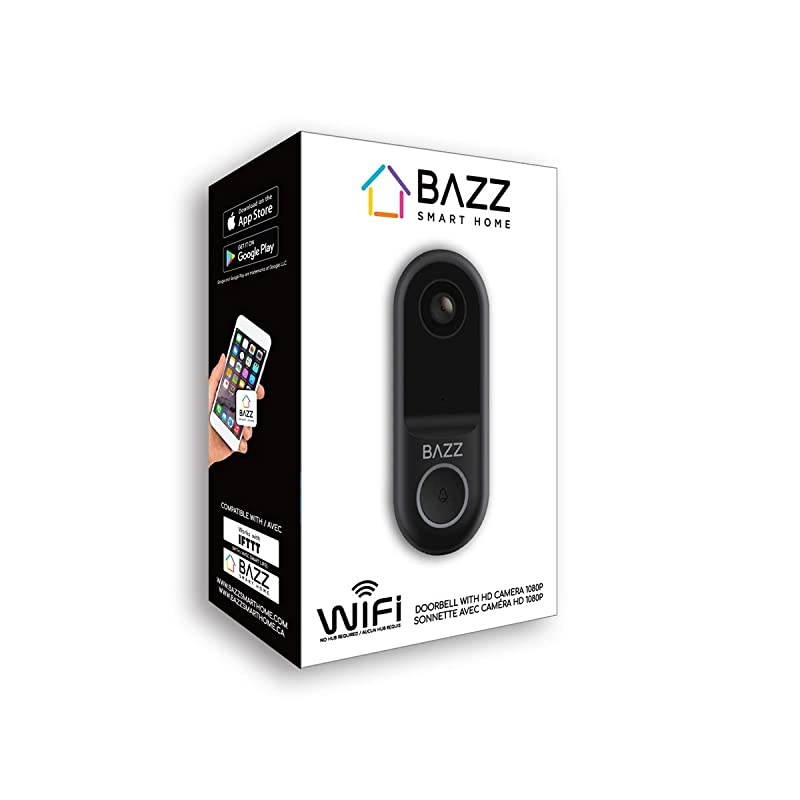 WFDBELL1 Smart Home Wi-Fi Doorbell, HD Camera, Two-Way Audio, No Hub Required