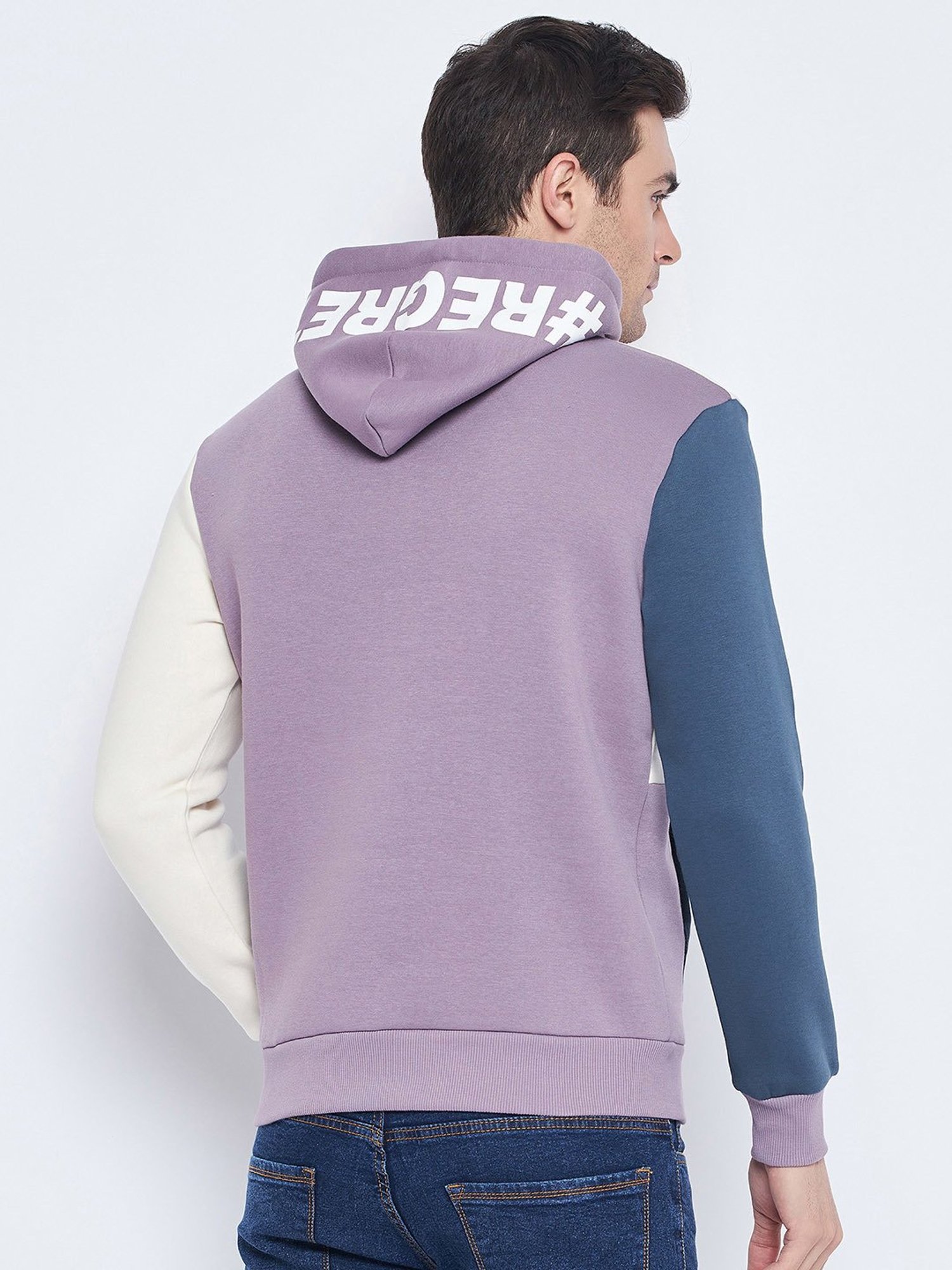 Camla Mauve Regular Fit Hooded Sweatshirt