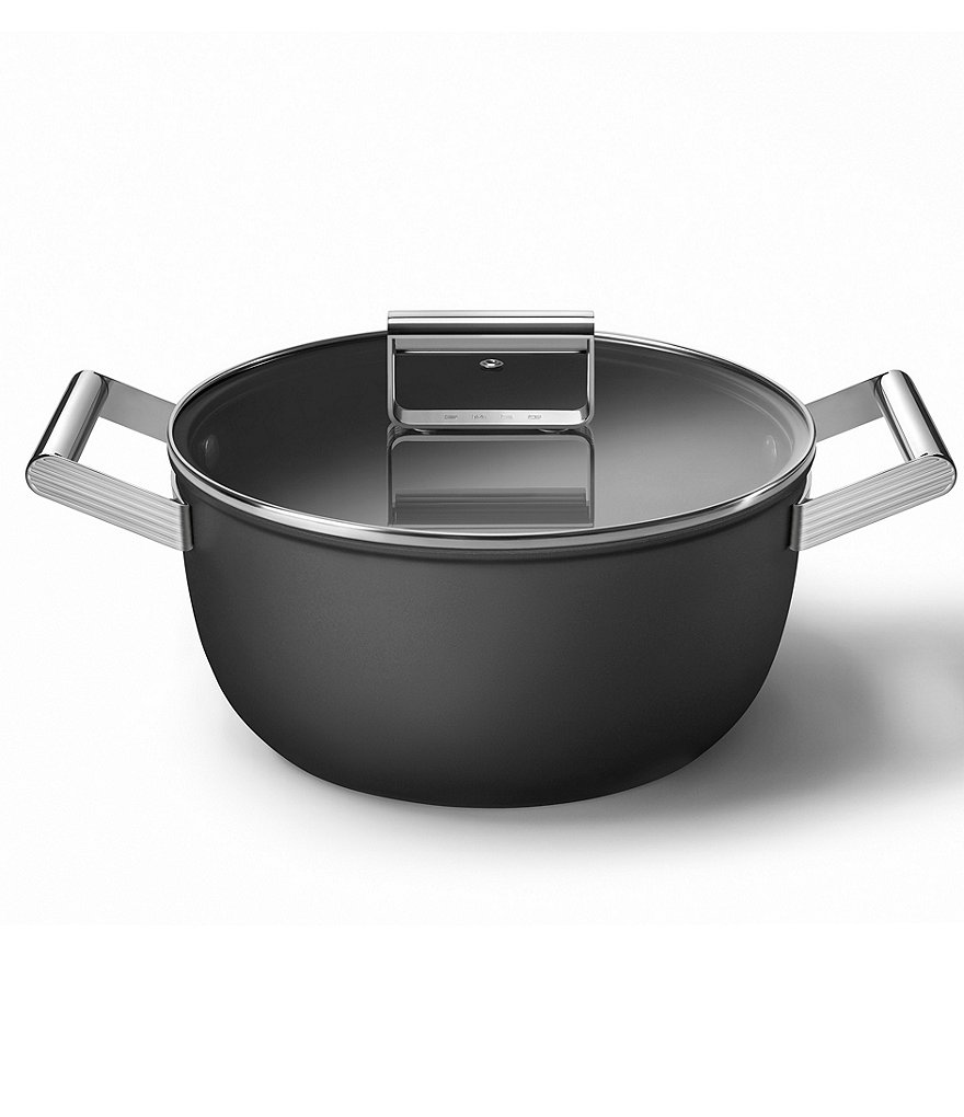 Smeg 50s Retro Style Nonstick 5-Quart Casserole w/Lid