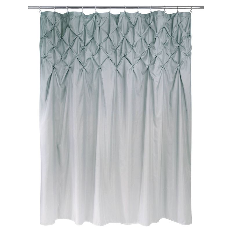 Ombre Pintuck Shower Curtain Gray - Allure Home Creations