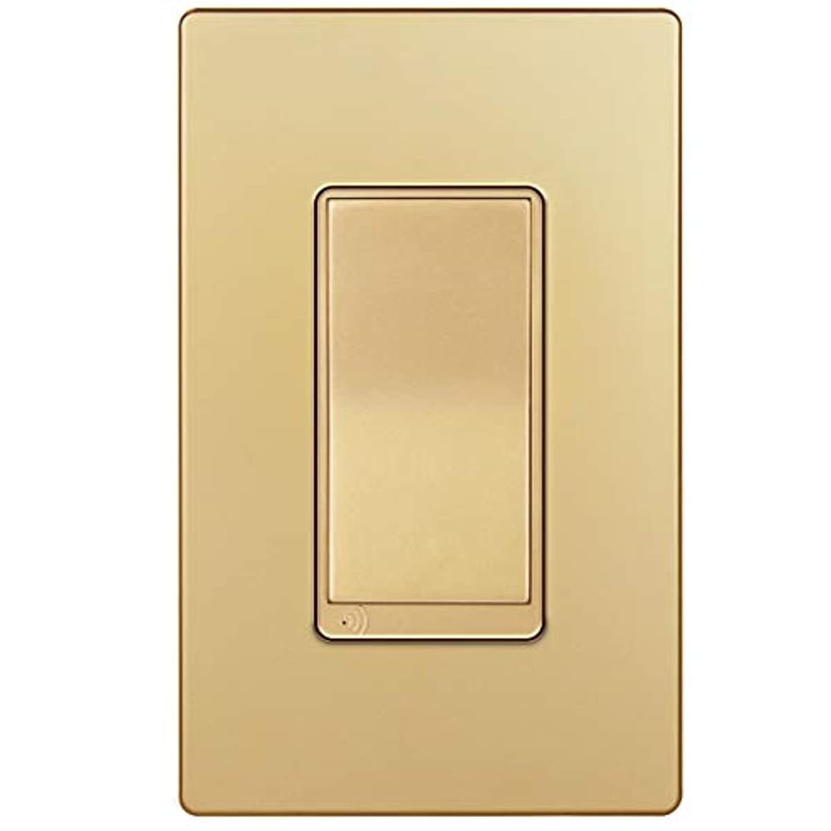 TOPGREENER Smart Wi-Fi Switch, Control Lighting from Anywhere, in-Wall, Single Pole or 3-Way, No Hub Required, Compatible with Alexa and Google Assistant, TGWF15S, Gold