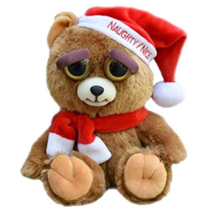 William Mark Corp Feisty Pets Ebenezer Claws Santa Bear 8" Plush