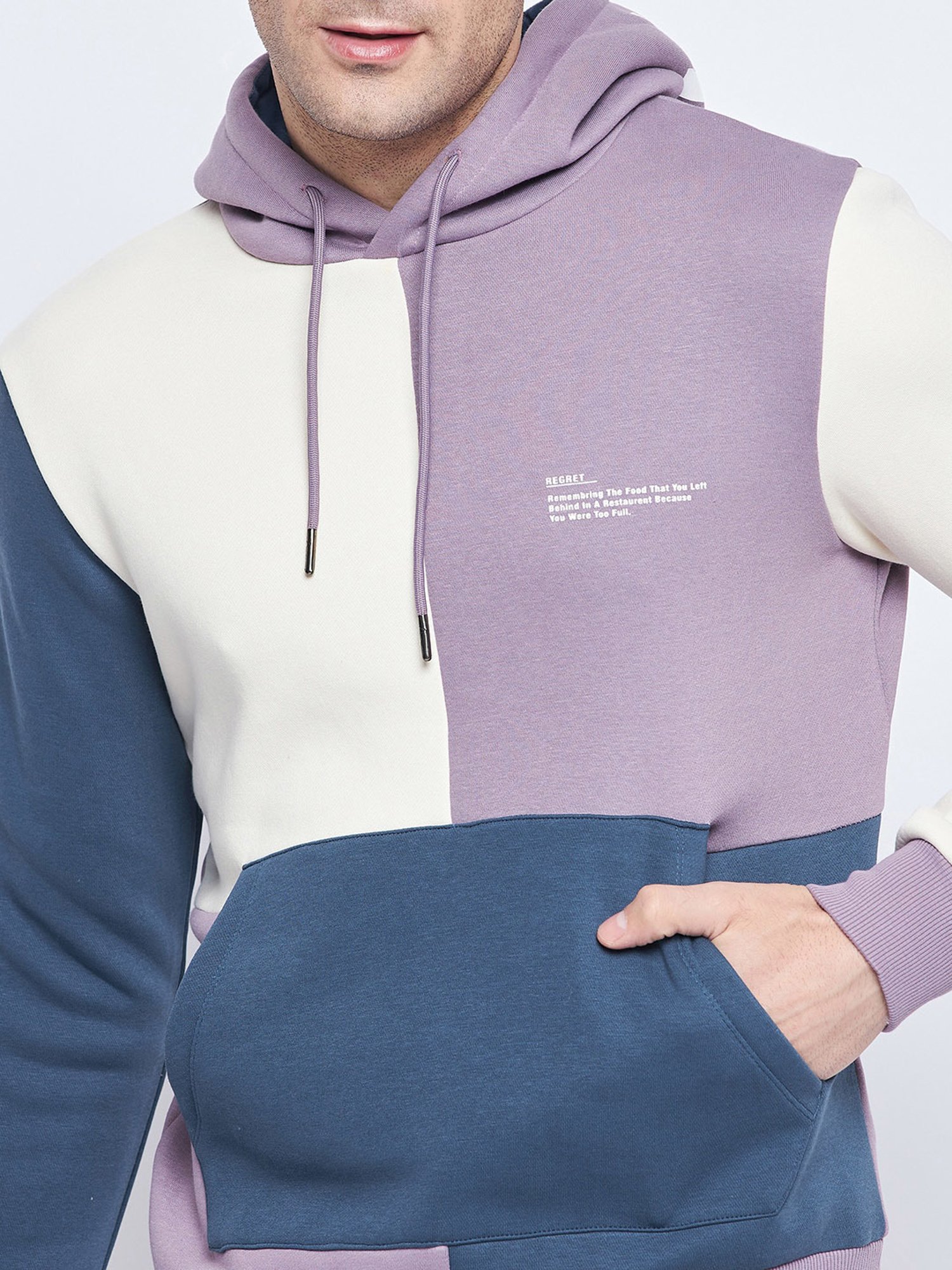 Camla Mauve Regular Fit Hooded Sweatshirt