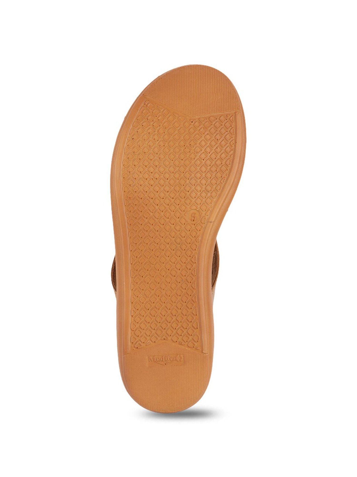 MediFeet Women's Sleek Tan Thong Sandals