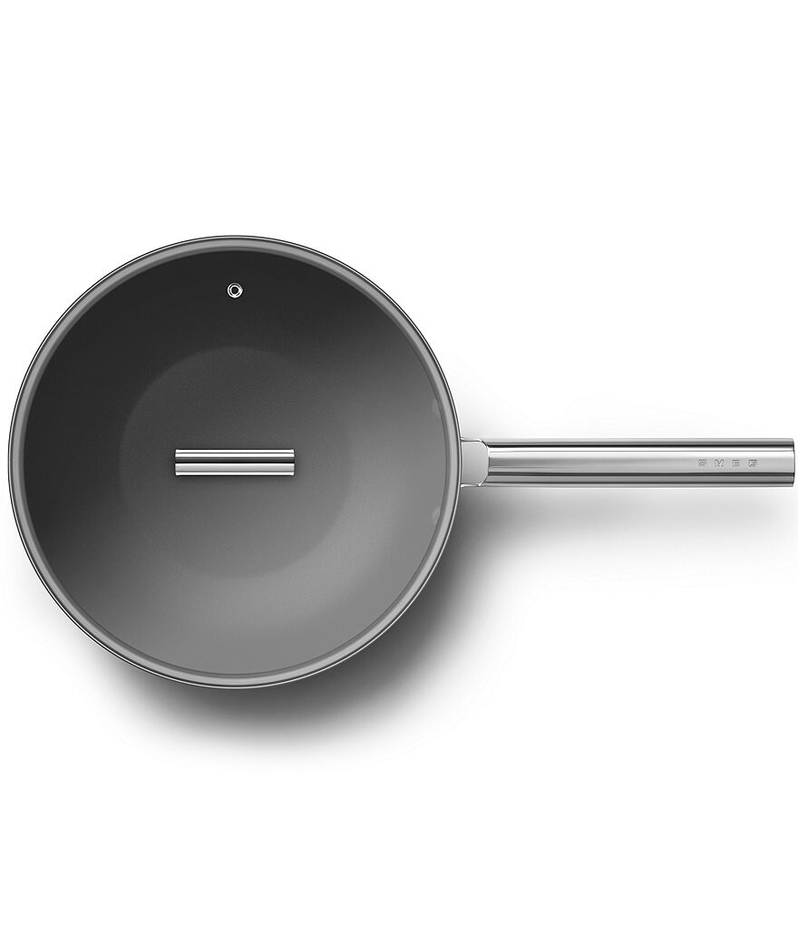 Smeg 50s Retro Style Nonstick 12#double; Wok Pan