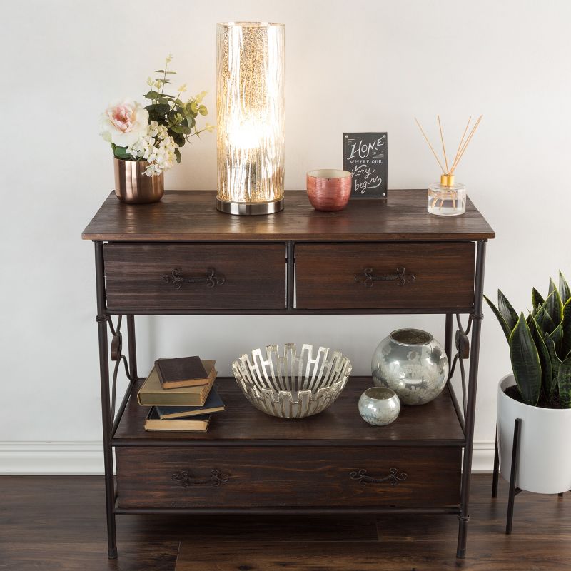 The Etagere Table lamp Light Silver (Includes LED Light Bulb) - Lavish Home