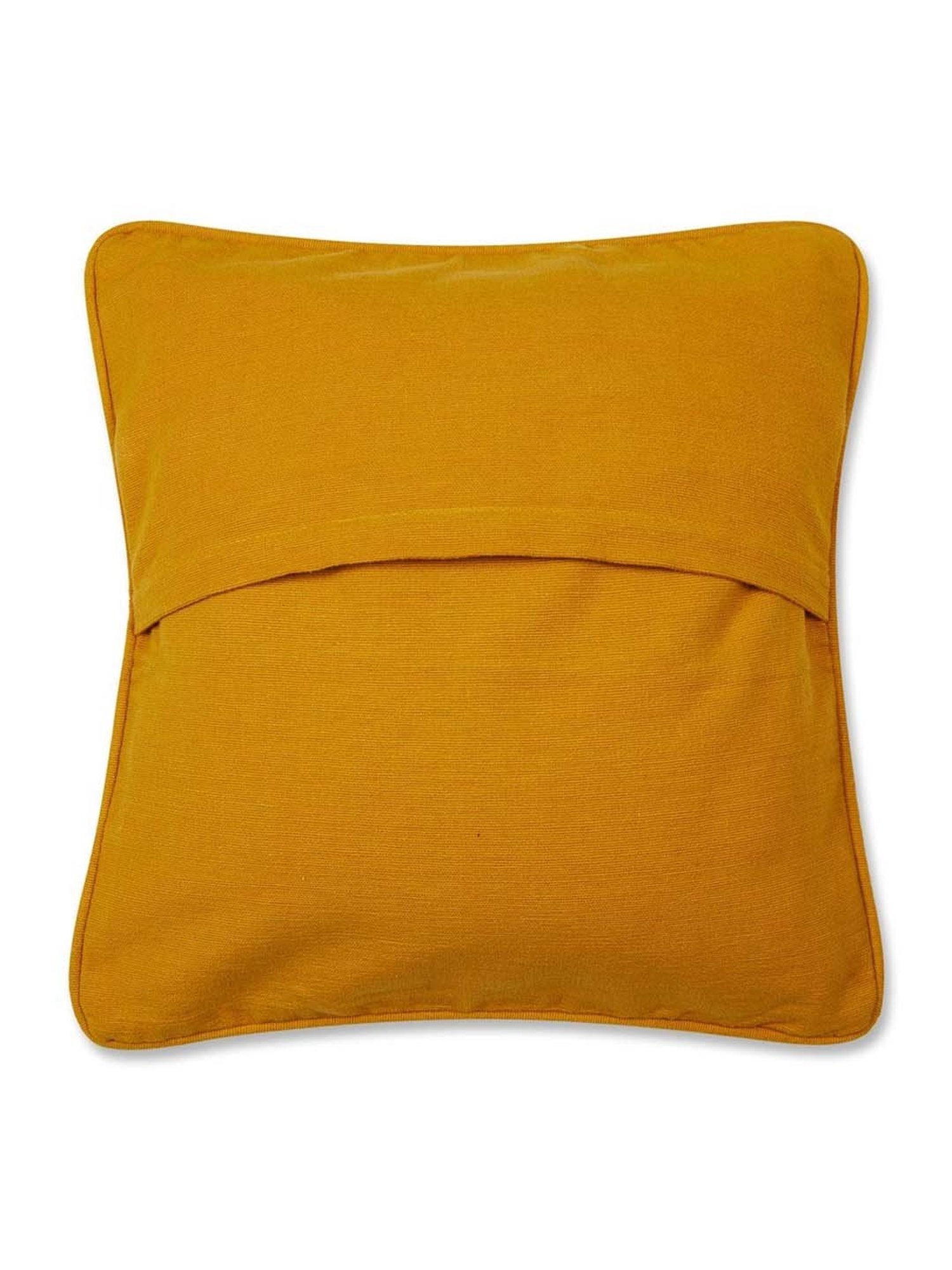 Fabindia Standalone Yellow Cotton Cushion Cover