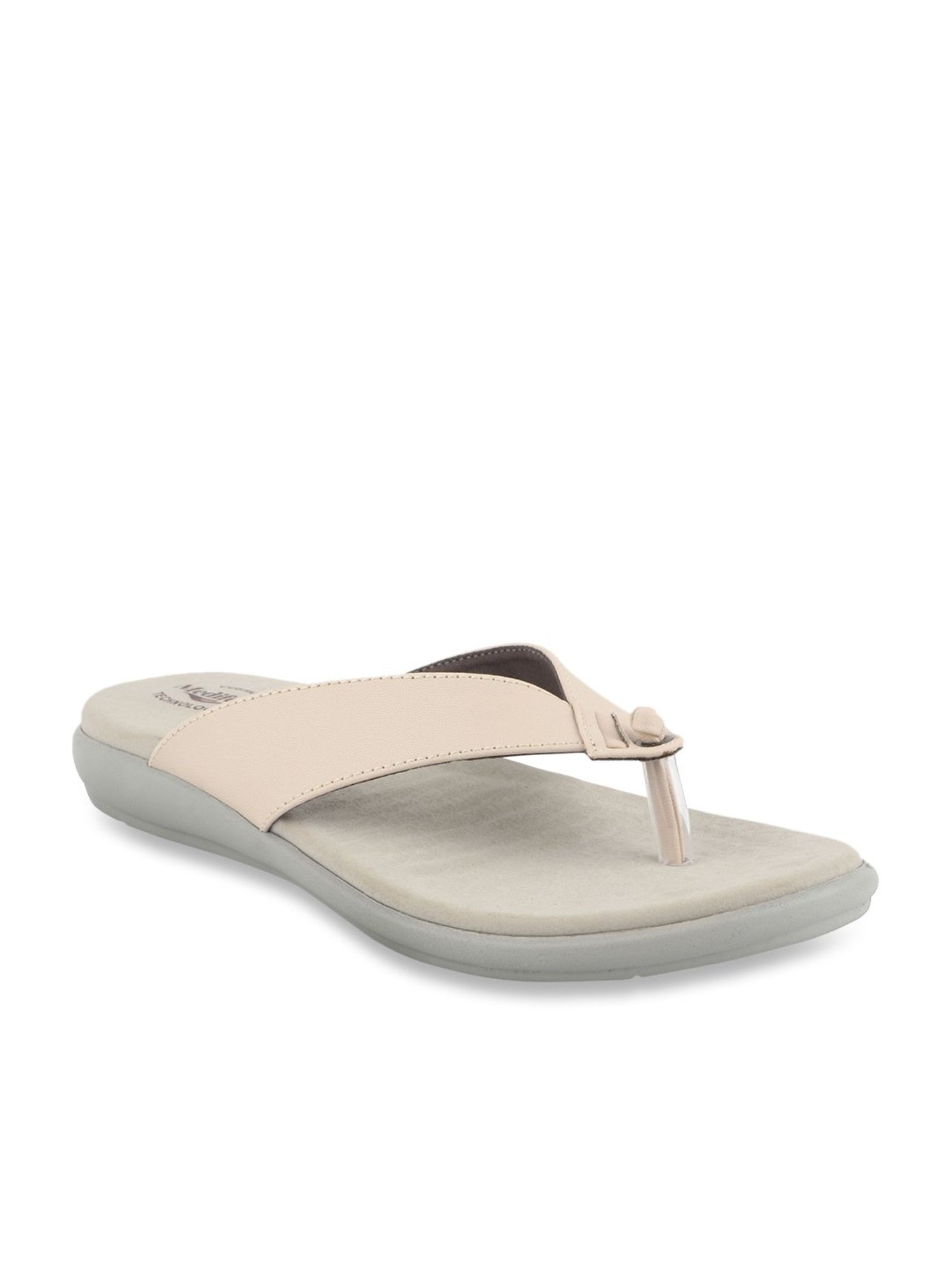 MediFeet Women's Standard Cream Thong Sandals