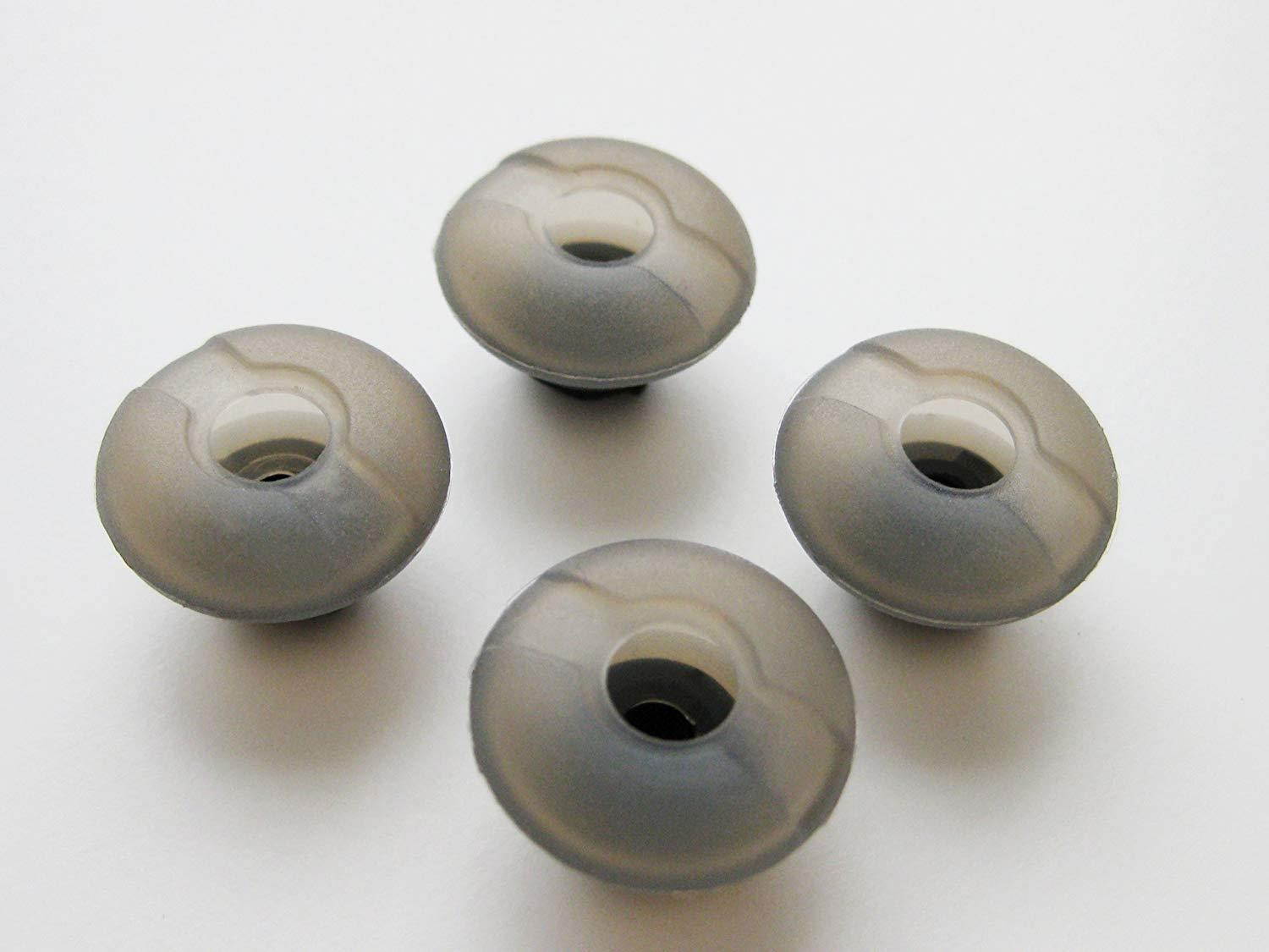 4 Large Gray Earbuds-Eartips Set for Plantronics Voyager Legend and Legend UC Bluetooth Headset Wireless Devices