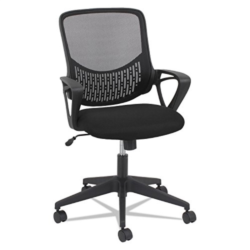 OIF - OIFMK4718 - Modern Mesh Task Chair, Fixed Triangle Arms, Black