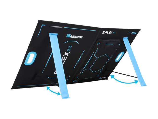 Renogy 50W Portable Monocrystalline Foldable Solar Panel with USB-C Port, and USB Port for Smartphones, Generators, Rechargeable Power Supplies, Laptops, Tablets, Outdoor, Camping