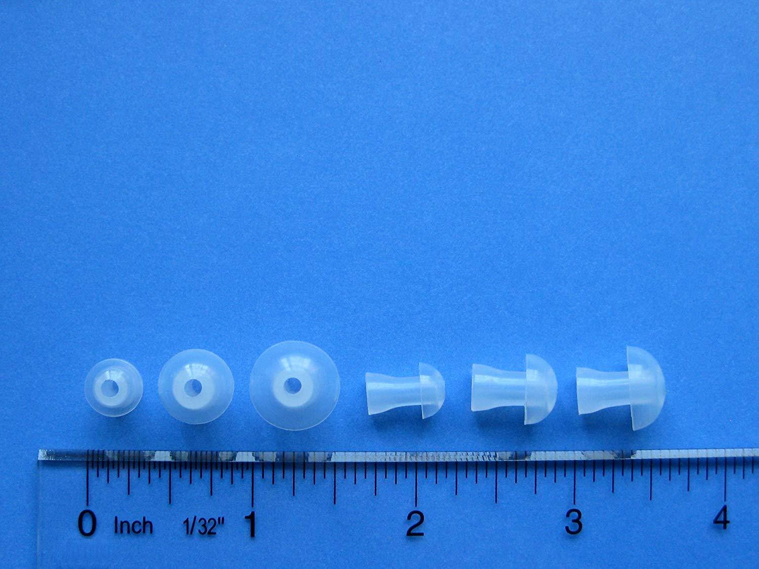 6 pcs S/M/L Soft Replacement Mushroom Domes Eartips Earbuds for Shure SE Series: SE110 SE115 SE210 SE315 SE420 SE425 SE530 PTH SE535 and Shure E3c E4c E4G E5c I3C i4c SCL3 SCL4 SCL5 In Ear Earphones