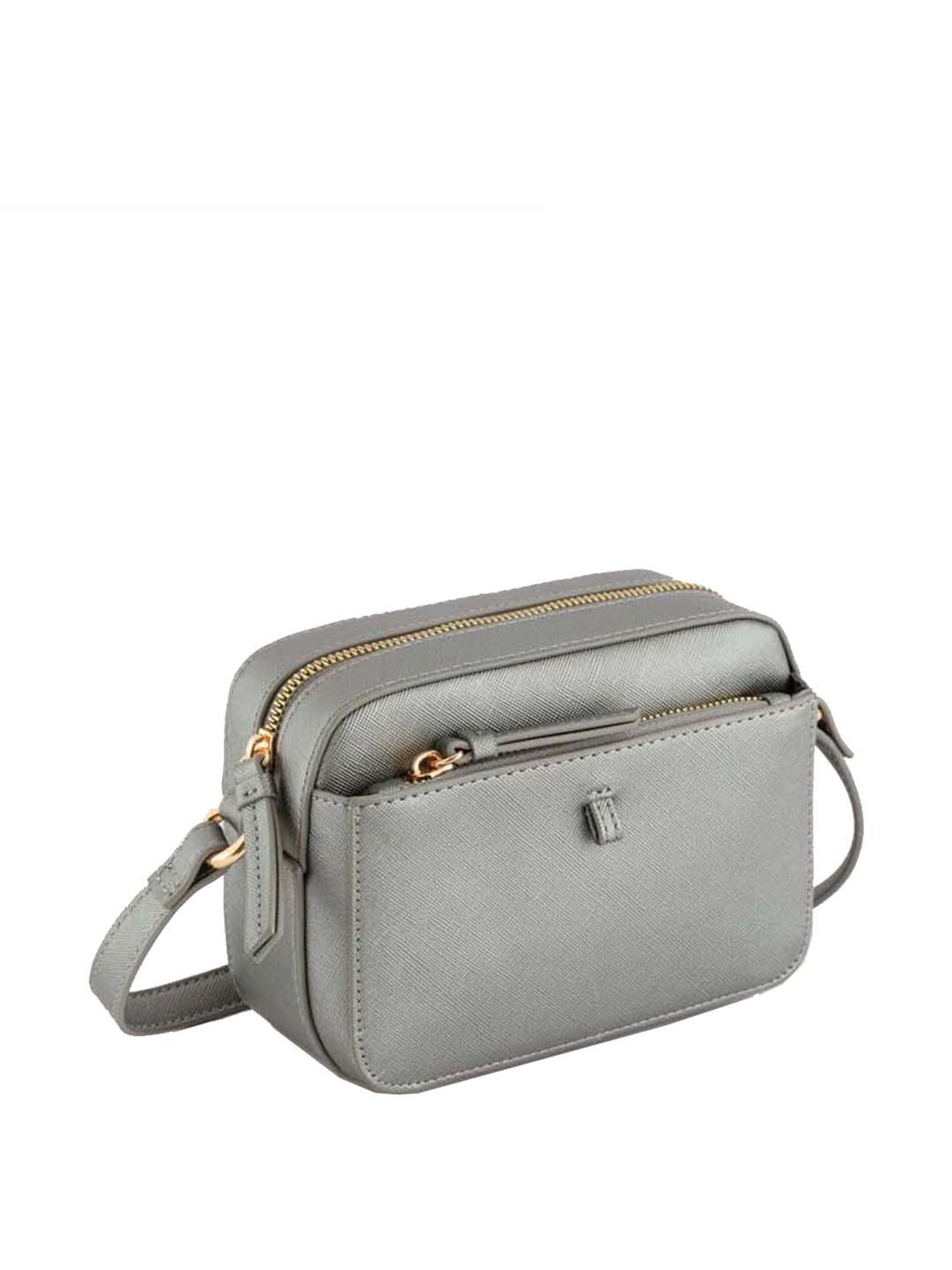 CARPISA Grey Solid Medium Sling Handbag