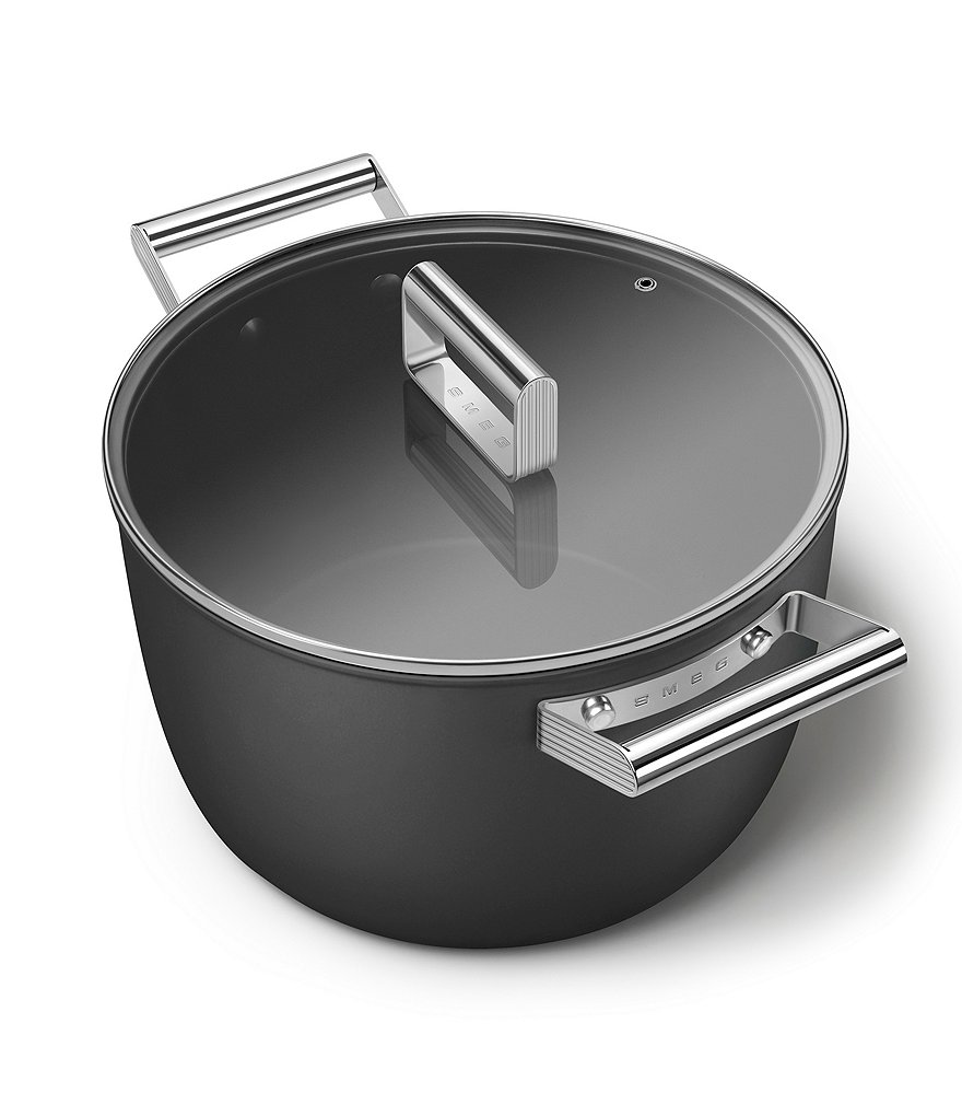 Smeg 50s Retro Style Nonstick 8-Quart Casserole w/Lid