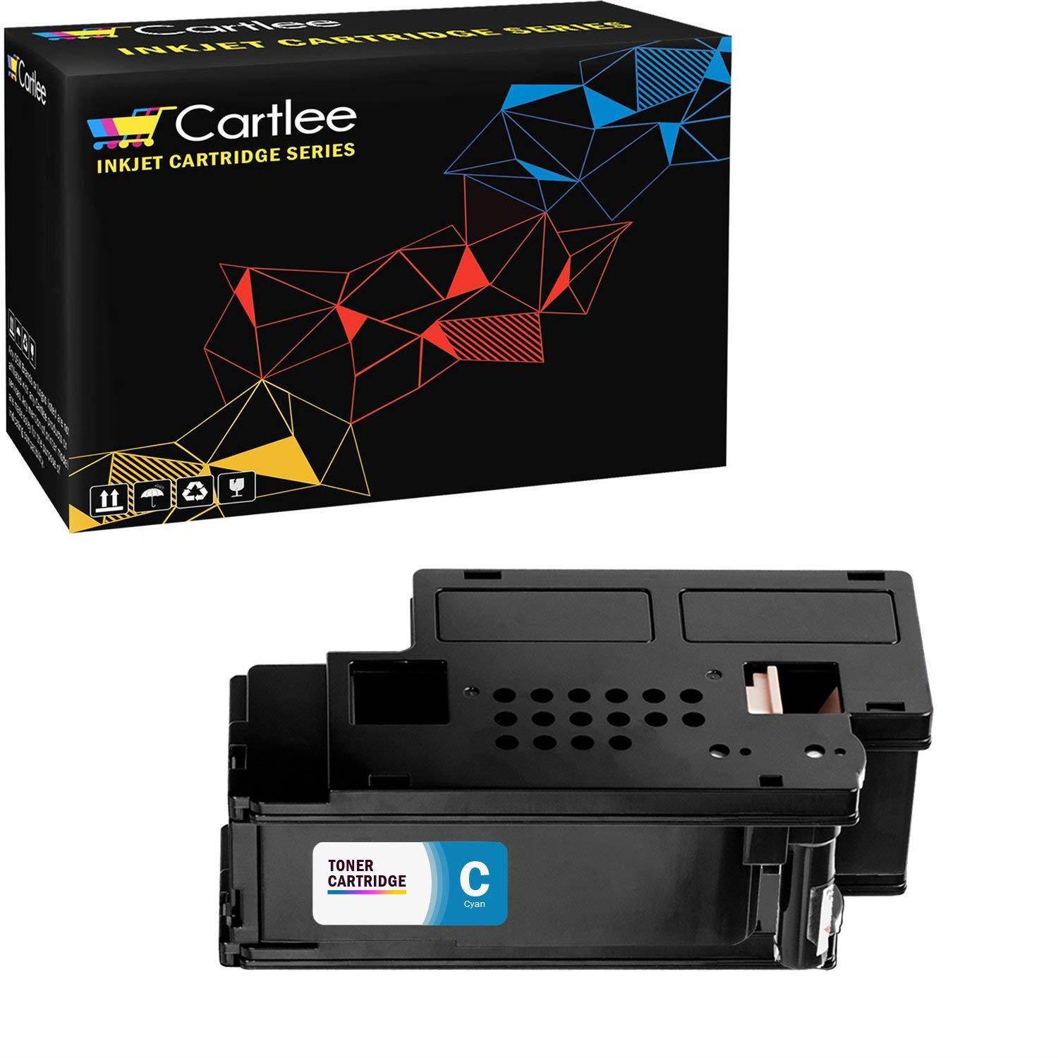 Cartlee Set of 5 Compatible High Yield Laser Toner Cartridges Replacement Ink for Dell E525DW E525W 525W 525 525DW DPV4T H3M8P Color Printers (2 Black, 1 Cyan, 1 Magenta, 1 Yellow)