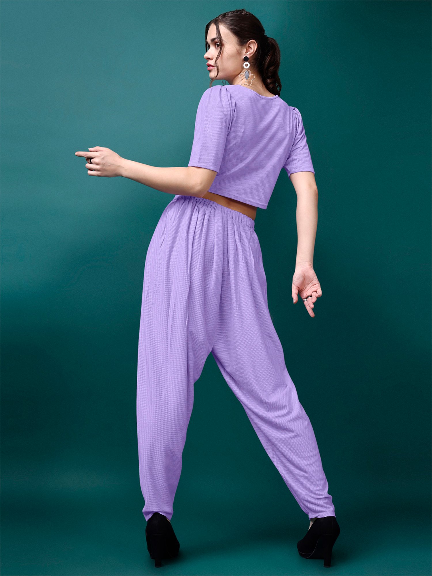 PURVAJA Lavender Maxi Co-Ord Set