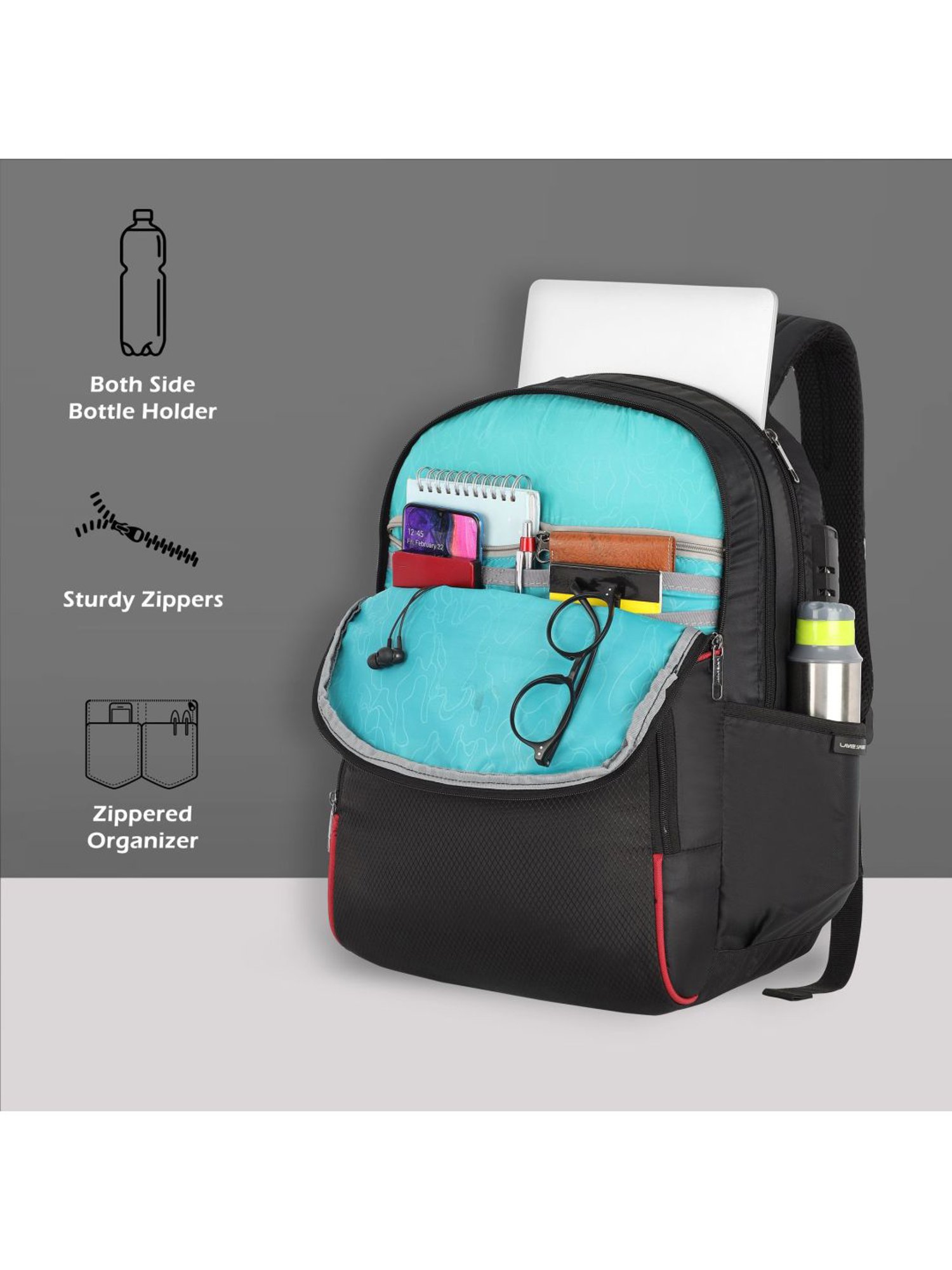 LAVIE SPORT Business M Black 33 Ltrs Large Laptop Backpack