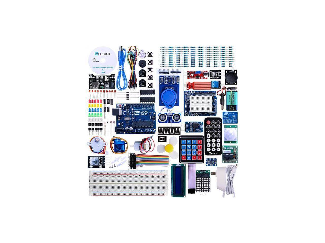 Elegoo For Arduino UNO R3 Project Most Complete Starter Kit w/ Tutorial for MEGA2560 UNO NANO (63 Items)