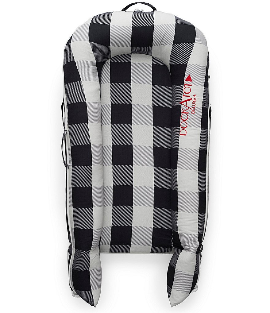 DockATot 0-8 Months Charcoal Buffalo Deluxe Dock Cover, Stage 1