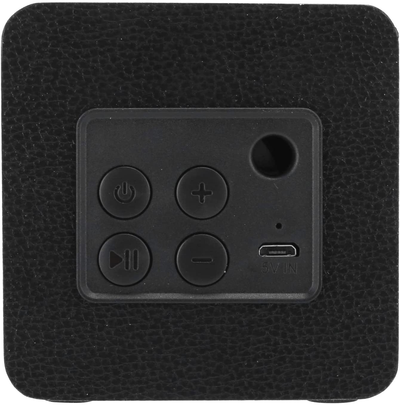 01 Wireless Wood Durable Bluetooth Speaker, Loudspeaker, 3W Lightweight for Bathroom Home(Black Skin Pattern)