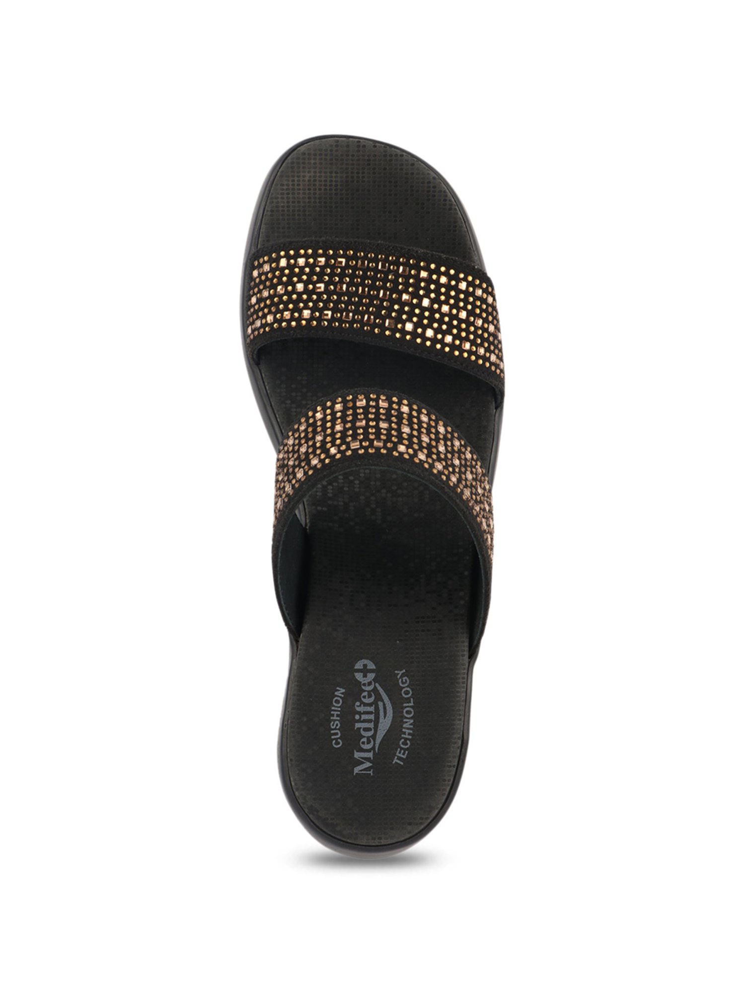 MediFeet Women's Black Casual Sandals