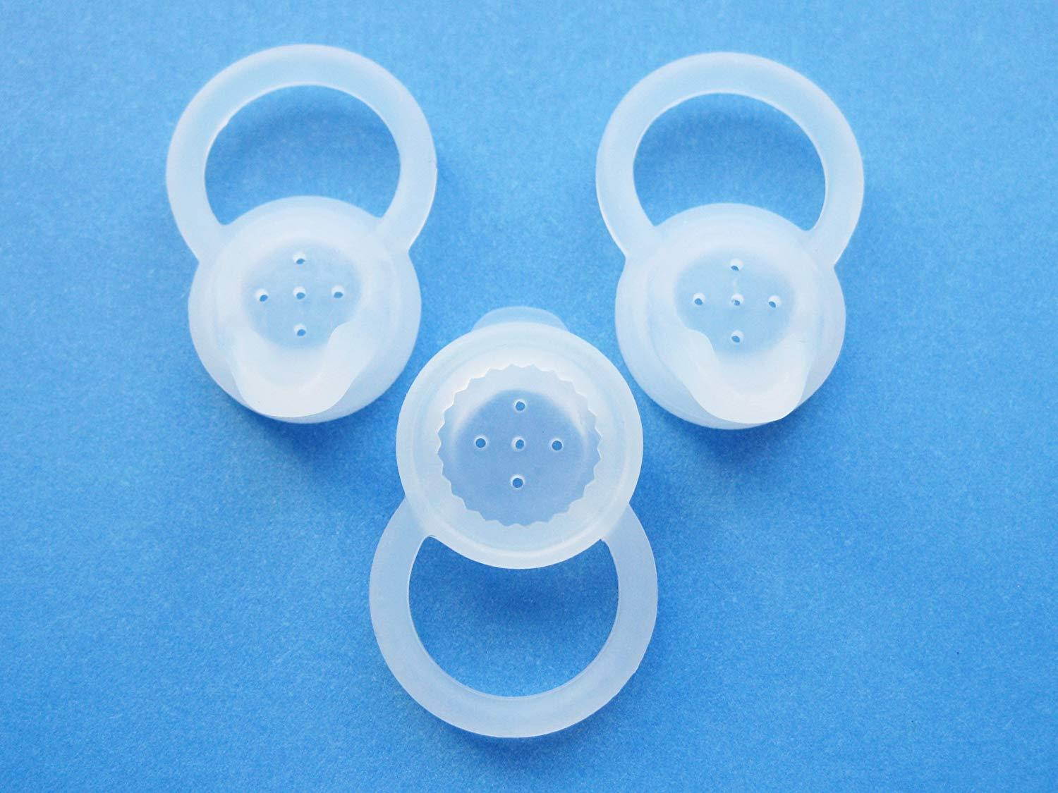 3 White Large (L) Earbuds Set for Motorola Elite Flip HZ720, H17, H17txt, H19, H19txt, HX550, H525, H520 Wireless Bluetooth Device