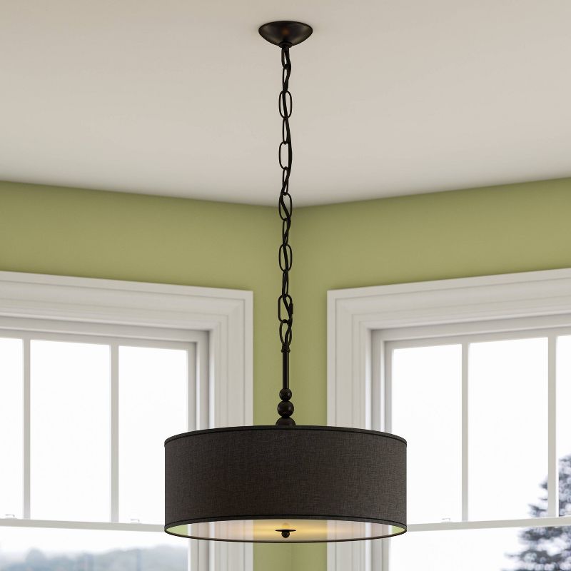 Kenroy Home Oil Rubbed Bronze Finish Margot 3 Light Pendant