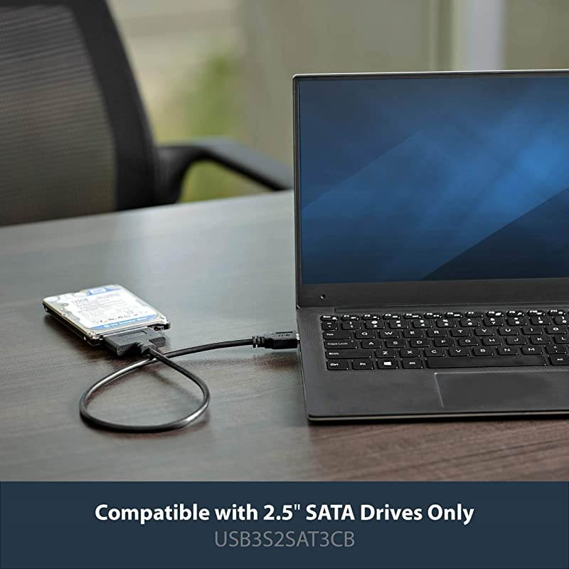 com SATA to USB Cable USB 30 to 25 SATA III Hard Drive Adapter External Converter for SSDHDD Data Transfer USB3S2SAT3CB