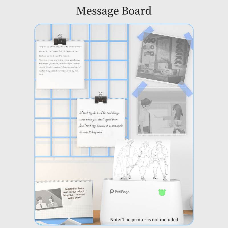 PeriPage 77 x 30mm Self-Adhesive Thermal Paper Sticker BPA-Free Printable Sticky Paper Roll Waterproof Oil-proof Friction-proof for PeriPage A9/A9s/A9 Pro/A9 Max/A9s Max Mini Pocket Mobile Printer, 3