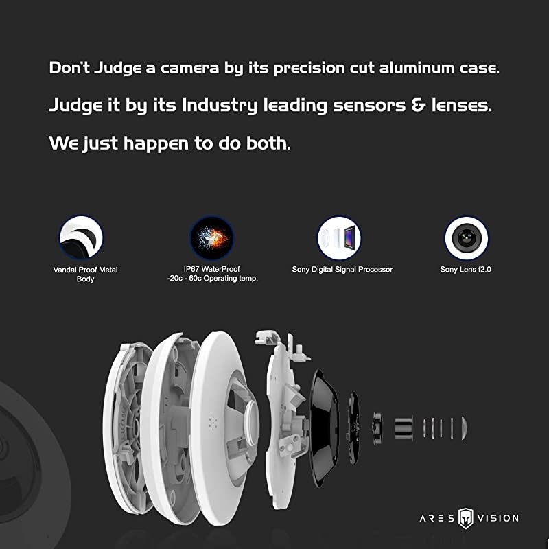 5/4MP POE IP Network High Definition CCTV Camera w/IR Night Vision