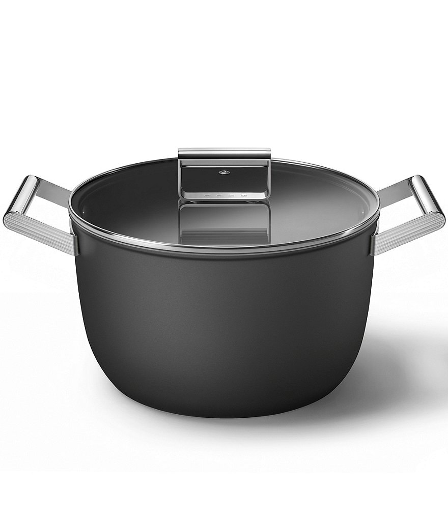 Smeg 50s Retro Style Nonstick 8-Quart Casserole w/Lid