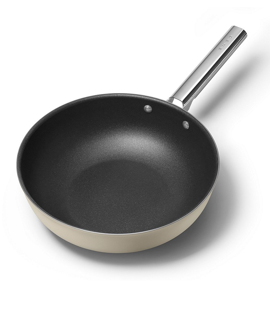 Smeg 50s Retro Style Nonstick 12#double; Wok Pan